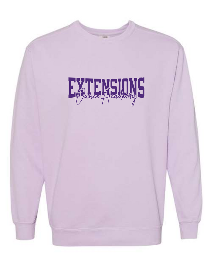 EXTENSIONS LAVENDER CREW SWEATSHIRT