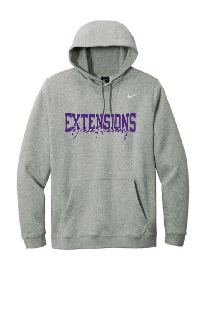 EXTENSIONS GRAY HOODED SWEATSHIRT