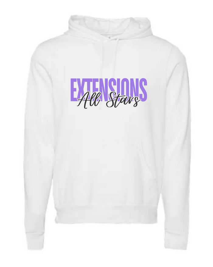 ALL STARS BLOCK WHITE HOODED SWEATSHIRT