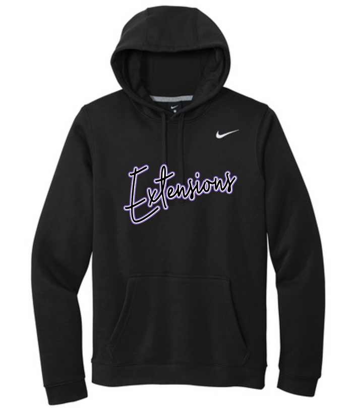 EXTENSIONS SCRIPT BLACK HOODED SWEATSHIRT