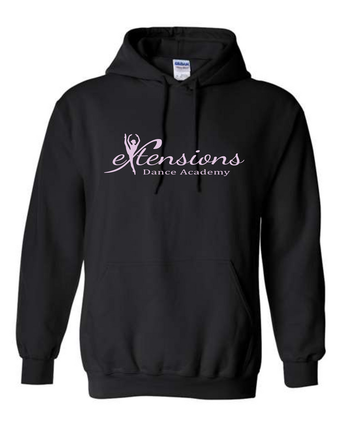 SIGNATURE BLACK/LAVENDER HOODED SWEATSHIRT