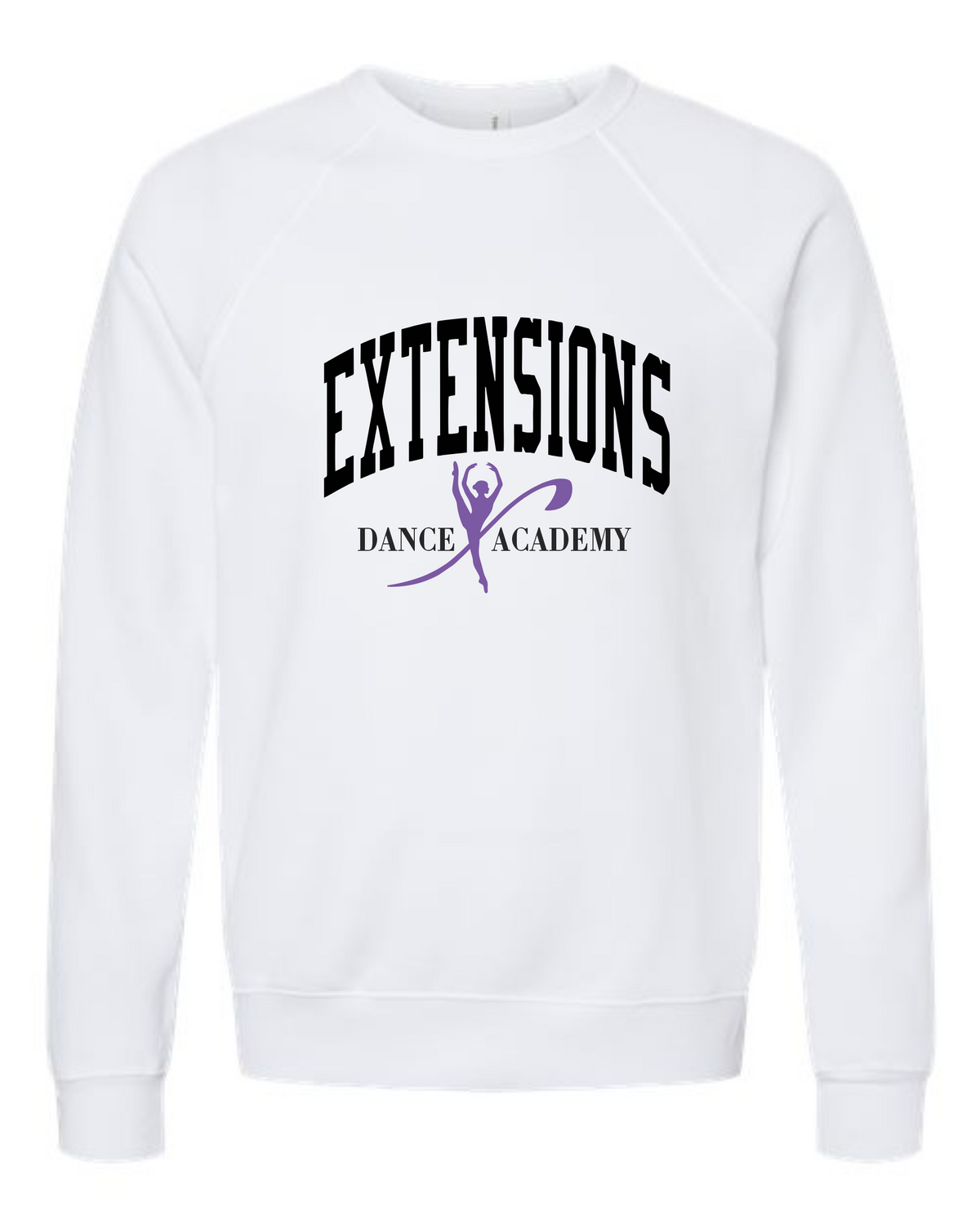 EXTENSIONS BLOCK WHITE CREW SWEATSHIRT