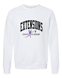 EXTENSIONS BLOCK WHITE CREW SWEATSHIRT