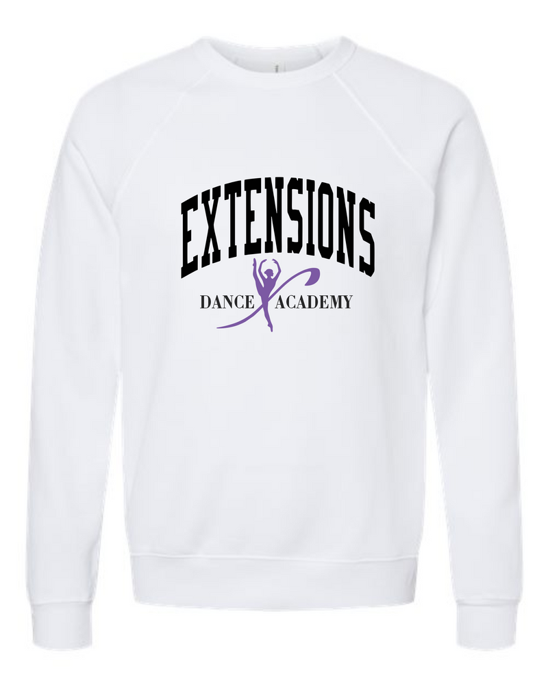EXTENSIONS BLOCK WHITE CREW SWEATSHIRT