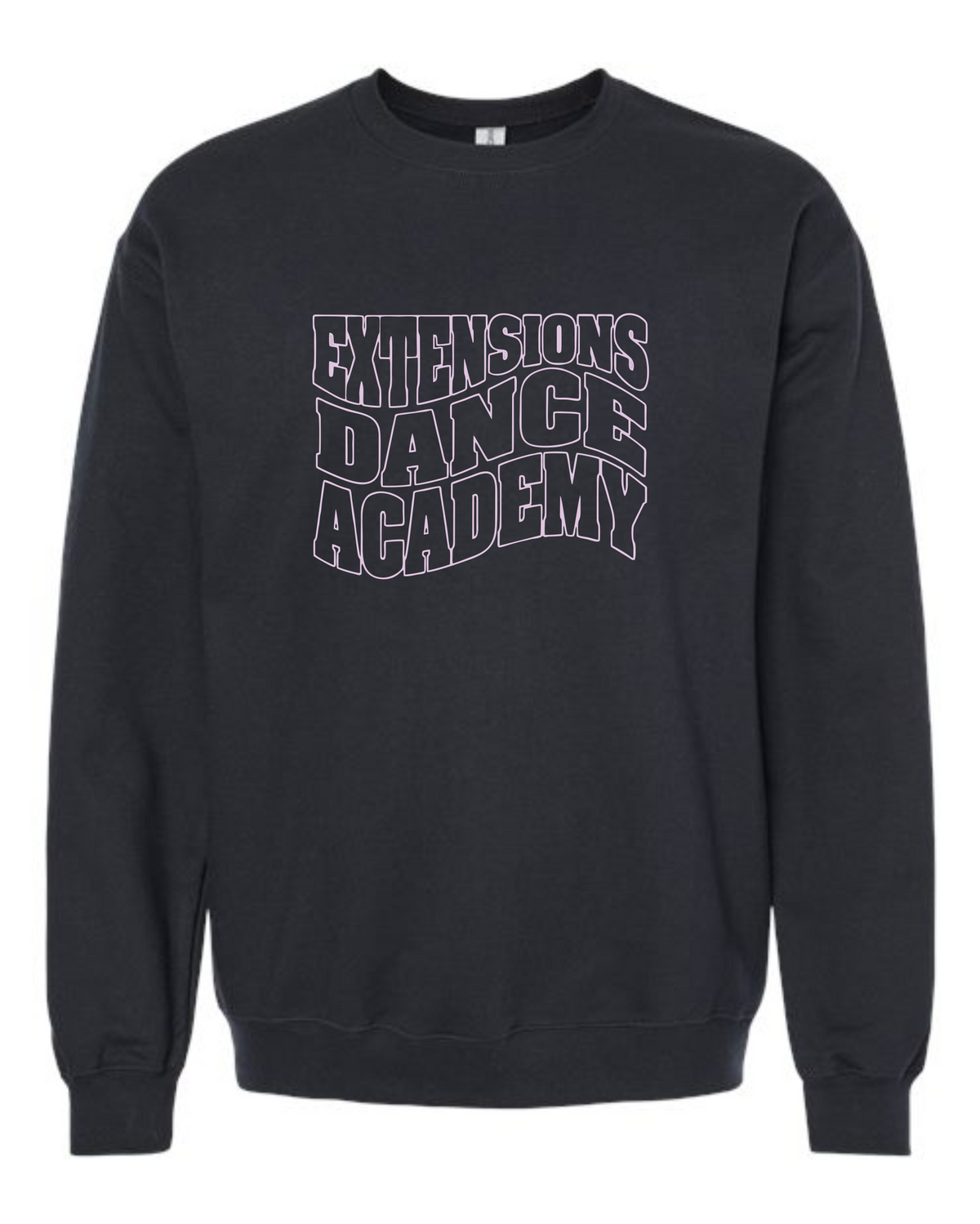 EXTENSIONS CURVE BLACK CREW SWEATSHIRT