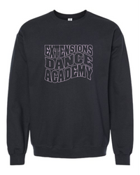 EXTENSIONS CURVE BLACK CREW SWEATSHIRT