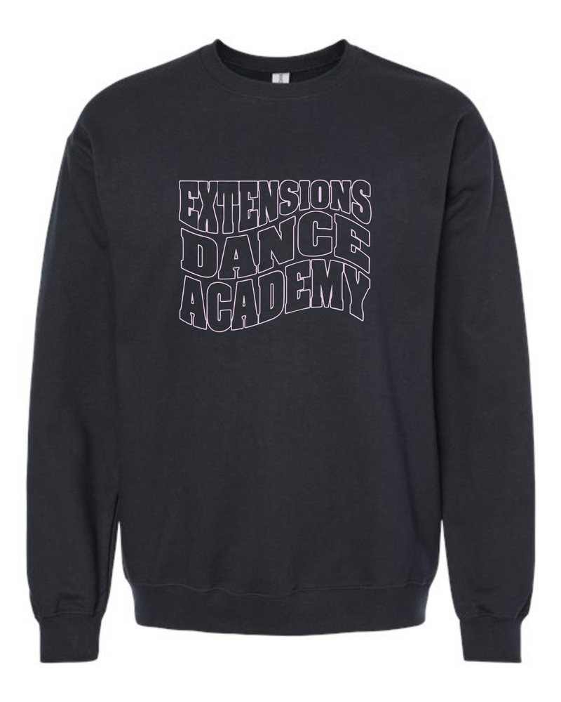 EXTENSIONS CURVE BLACK CREW SWEATSHIRT