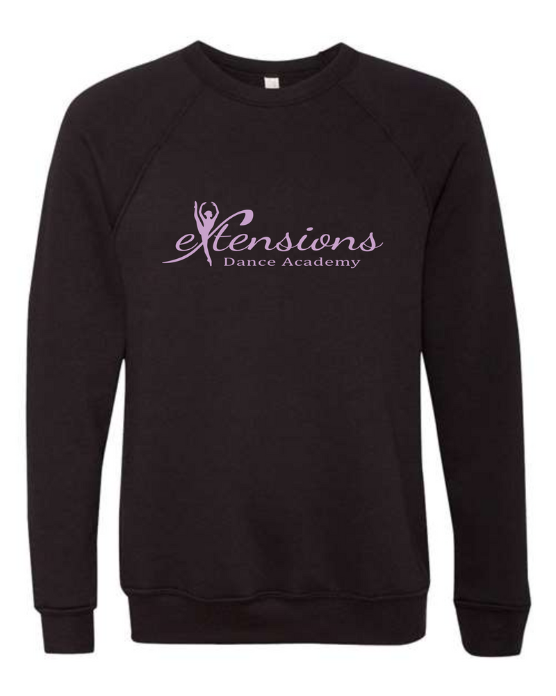 SIGNATURE BLACK/LAVENDER CREW SWEATSHIRT