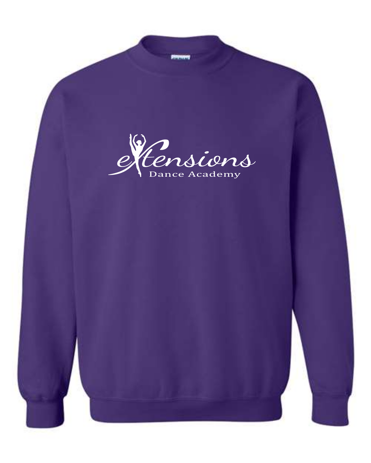 SIGNATURE PURPLE/WHITE CREW SWEATSHIRT