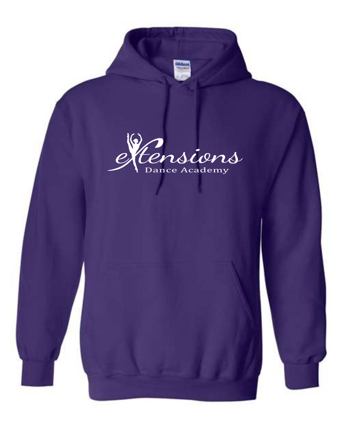 SIGNATURE PURPLE/WHITE HOODED SWEATSHIRT