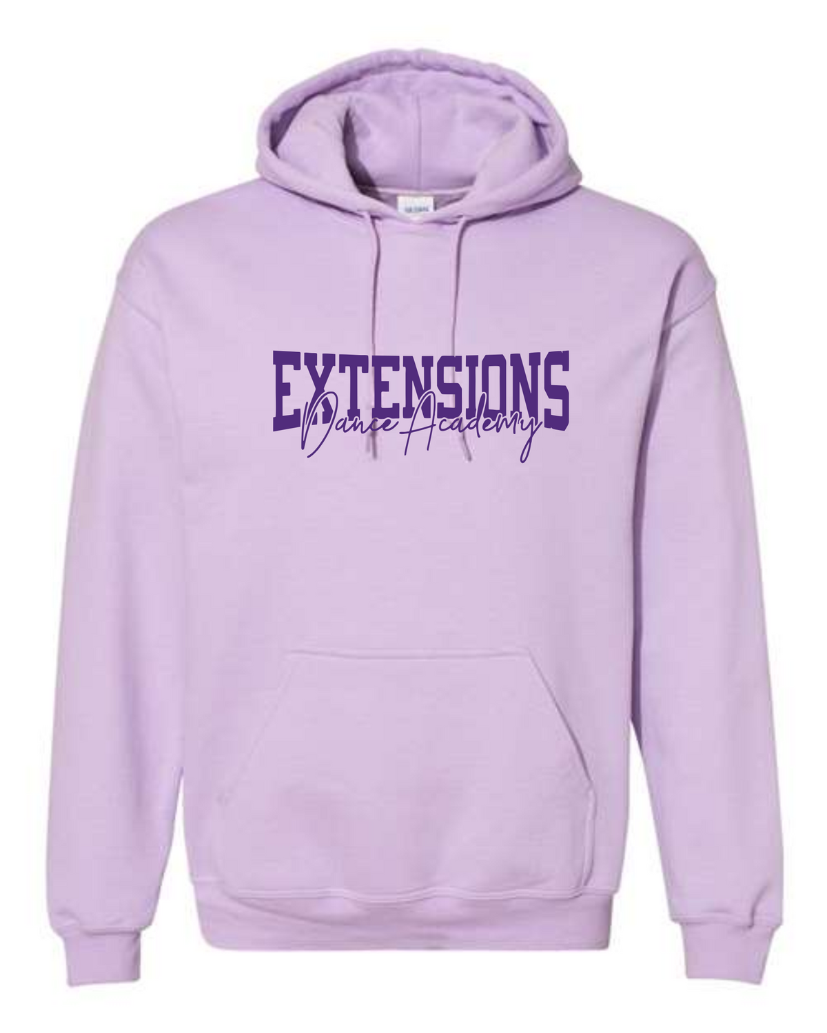 EXTENSIONS LAVENDER HOODED SWEATSHIRT