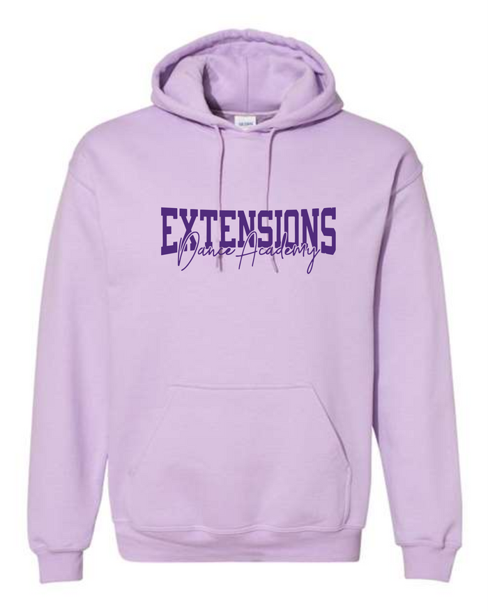 EXTENSIONS LAVENDER HOODED SWEATSHIRT