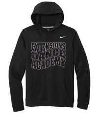 EXTENSIONS CURVE BLACK HOODED SWEATSHIRT