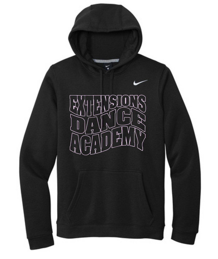 EXTENSIONS CURVE BLACK HOODED SWEATSHIRT