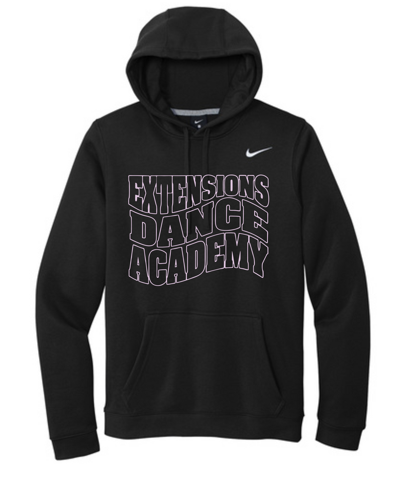 EXTENSIONS CURVE BLACK HOODED SWEATSHIRT