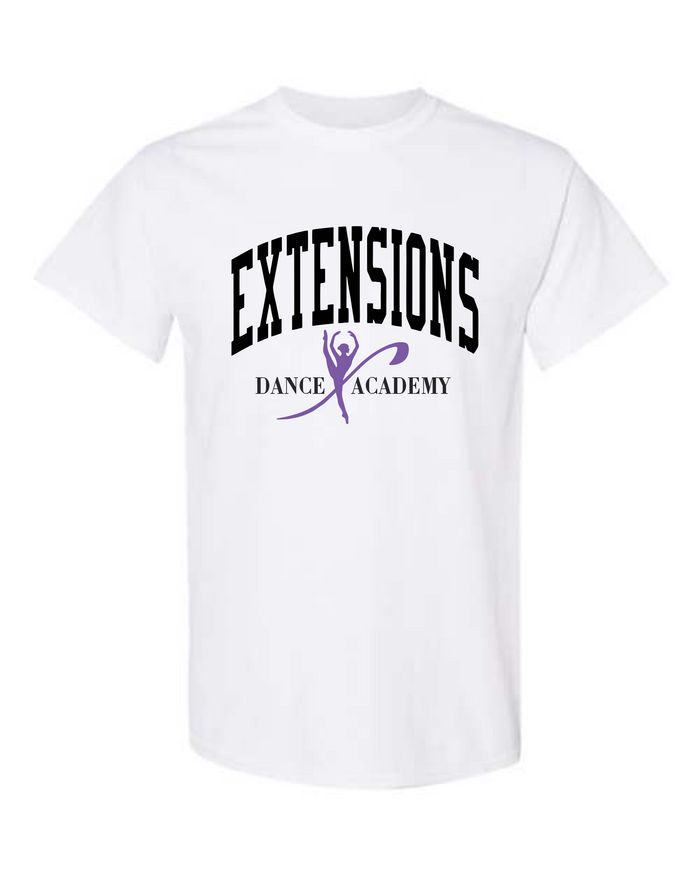 EXTENSIONS BLOCK WHITE TEE