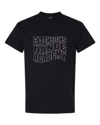 EXTENSIONS CURVE BLACK TEE