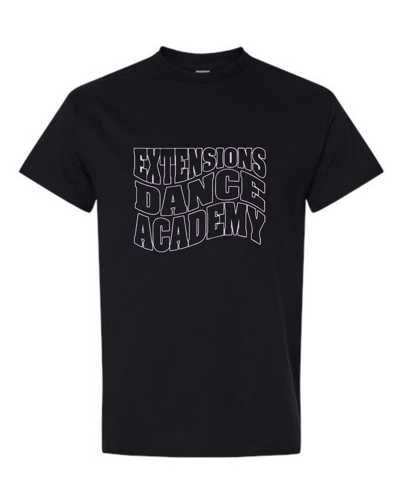 EXTENSIONS CURVE BLACK TEE