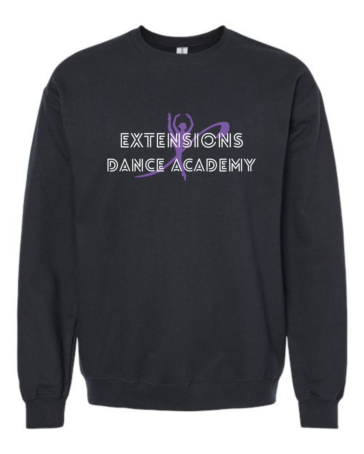 EXTENSIONS BLACK CREW SWEATSHIRT