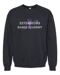 EXTENSIONS BLACK CREW SWEATSHIRT
