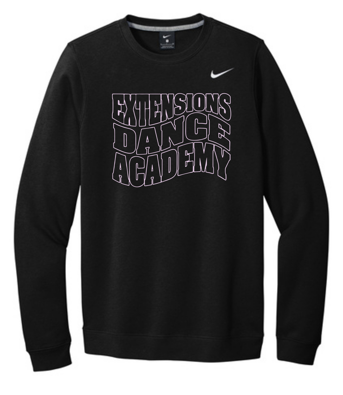 EXTENSIONS CURVE BLACK CREW SWEATSHIRT