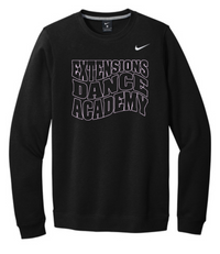 EXTENSIONS CURVE BLACK CREW SWEATSHIRT