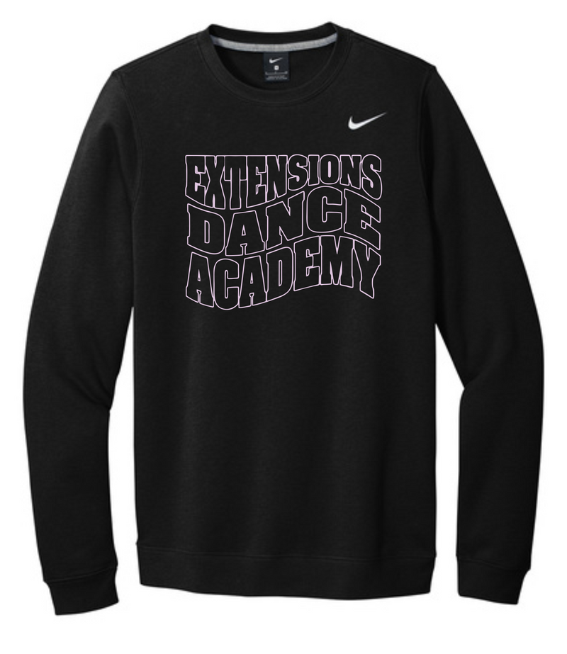 EXTENSIONS CURVE BLACK CREW SWEATSHIRT
