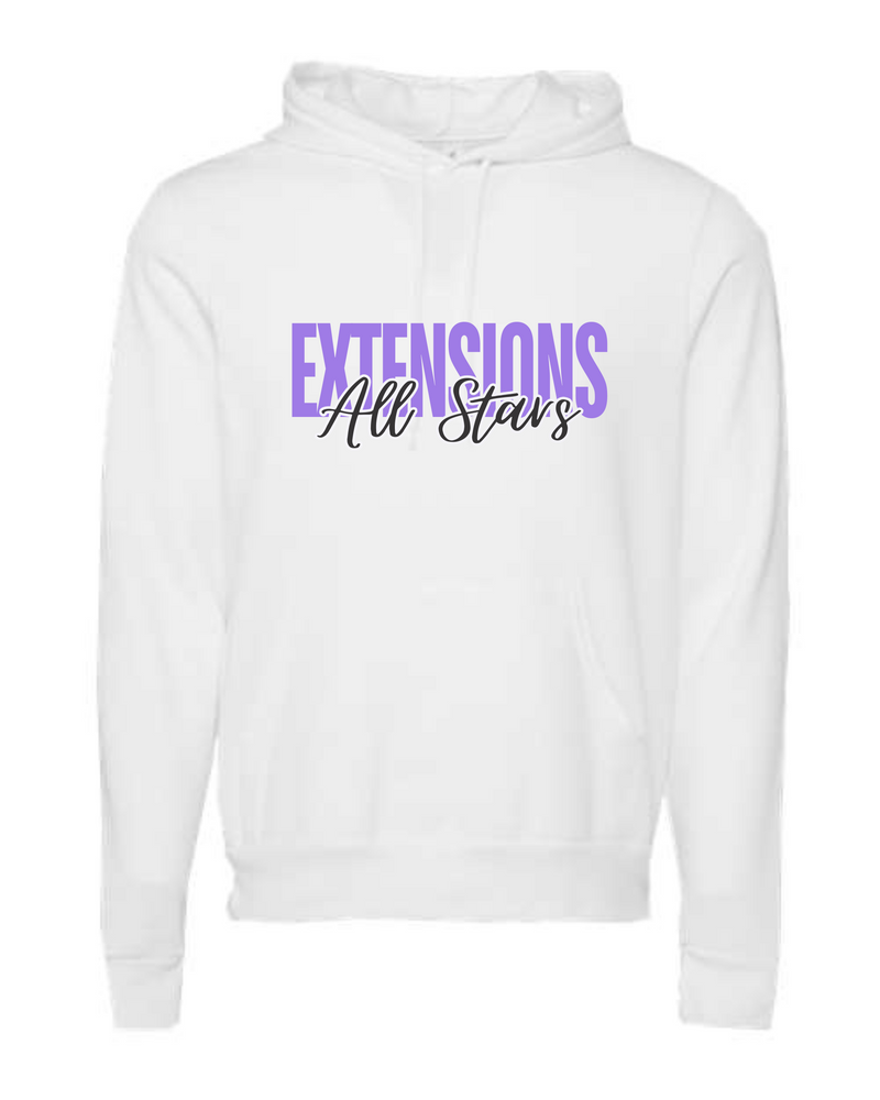 ALL STARS BLOCK WHITE HOODED SWEATSHIRT