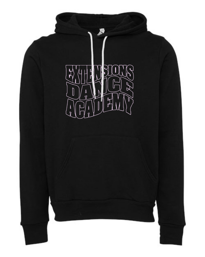 EXTENSIONS CURVE BLACK HOODED SWEATSHIRT