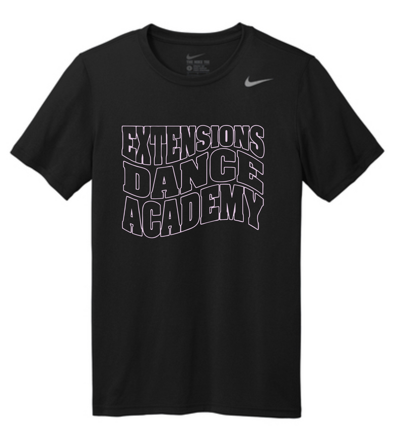 EXTENSIONS CURVE BLACK TEE