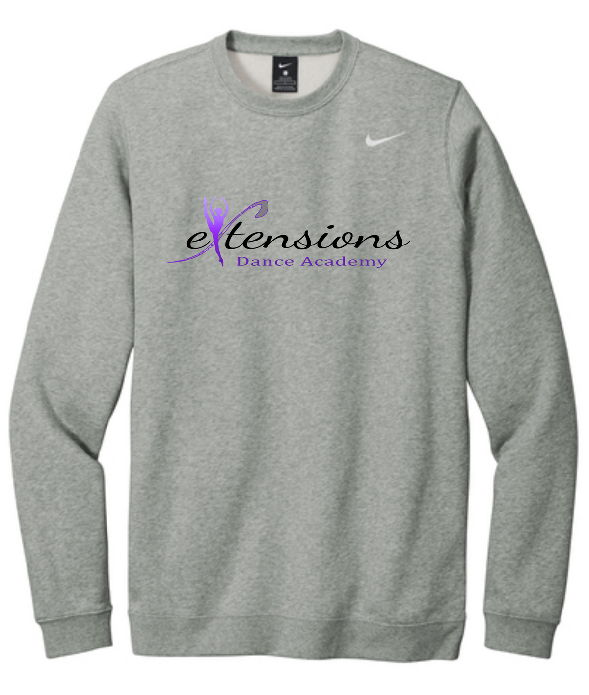 SIGNATURE GRAY CREW SWEATSHIRT