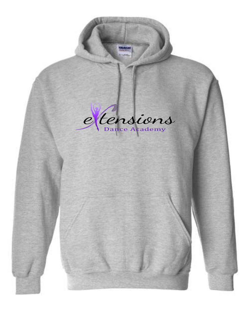 SIGNATURE GRAY HOODED SWEATSHIRT