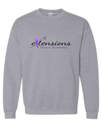 SIGNATURE GRAY CREW SWEATSHIRT