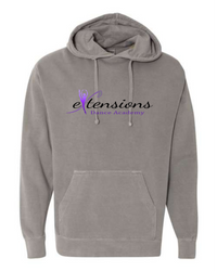 SIGNATURE GRAY HOODED SWEATSHIRT