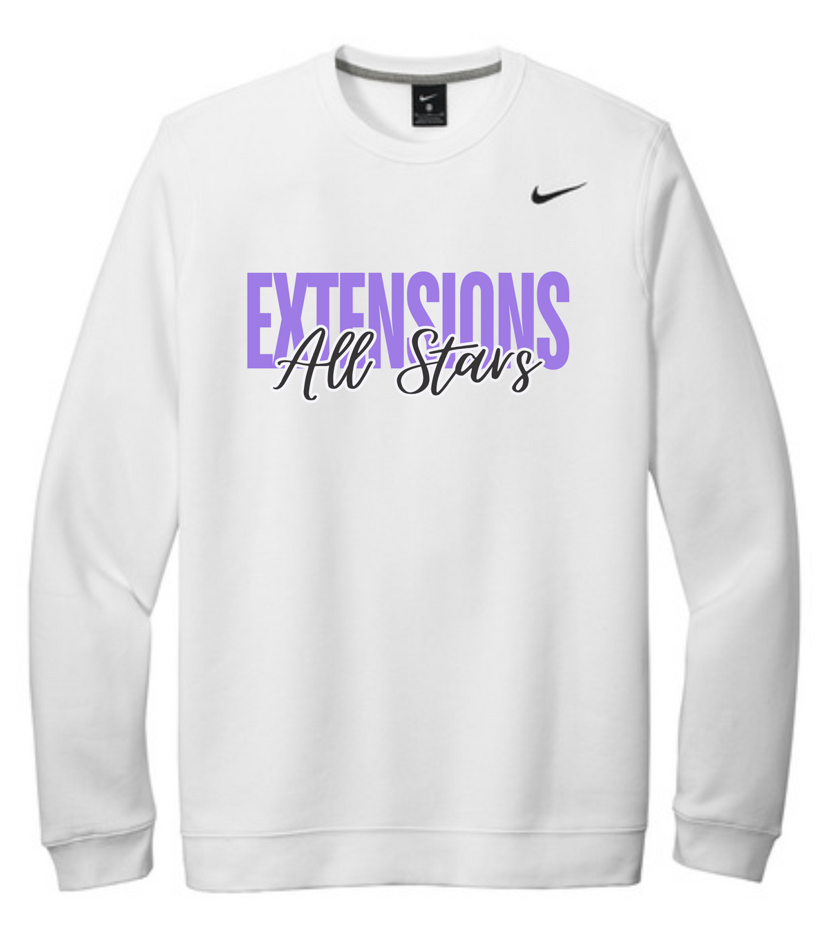 ALL STARS BLOCK WHITE CREW SWEATSHIRT