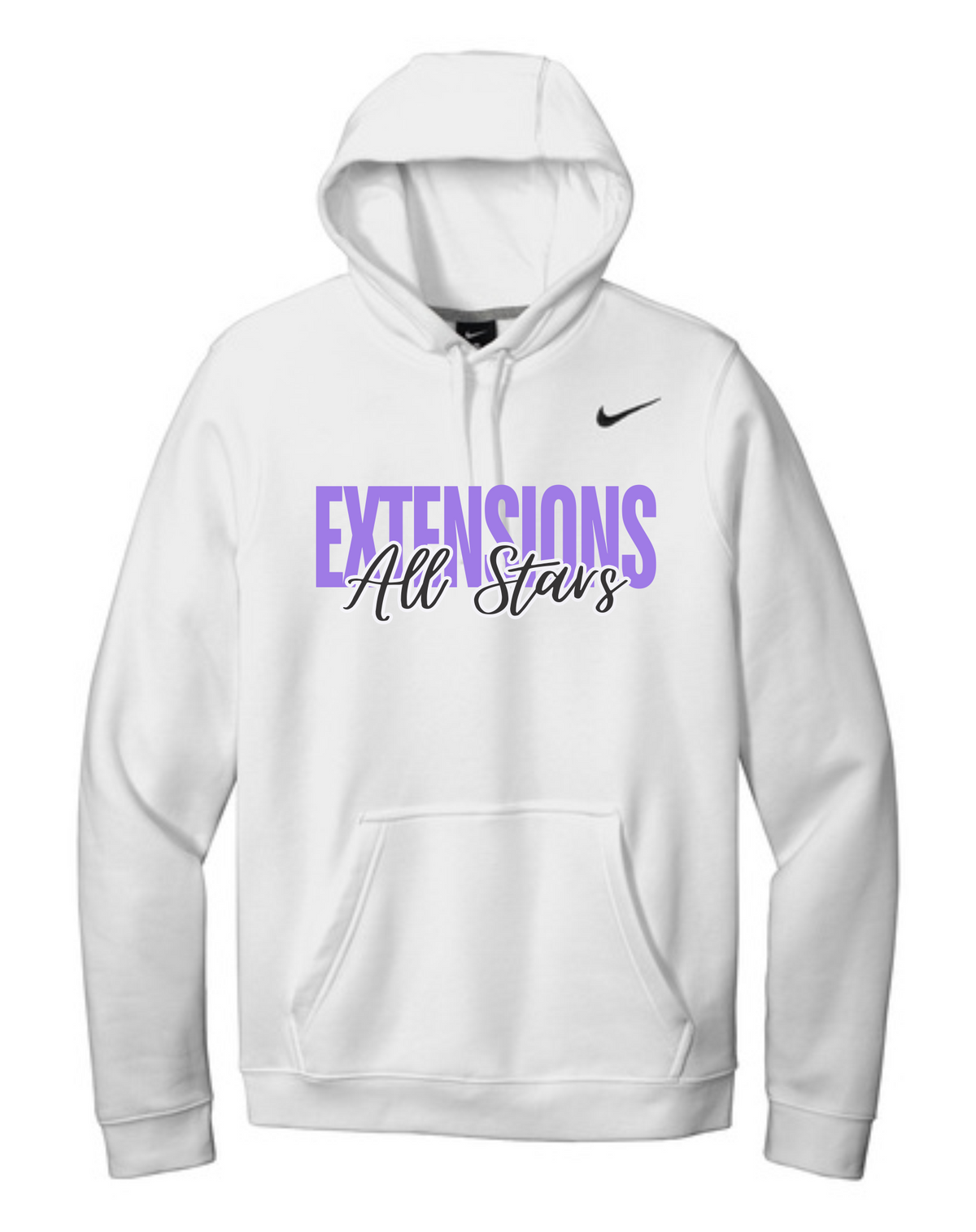 ALL STARS BLOCK WHITE HOODED SWEATSHIRT