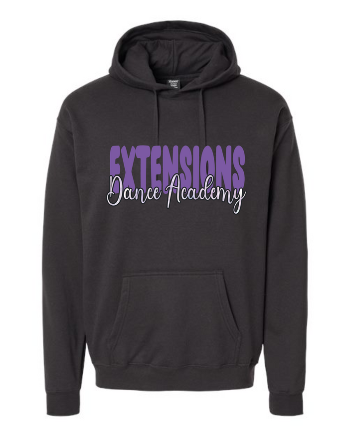 EXTENSIONS PUFF/GLITTER HOODIE