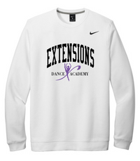 EXTENSIONS BLOCK WHITE CREW SWEATSHIRT