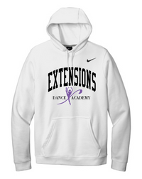 EXTENSIONS BLOCK WHITE HOODED SWEATSHIRT