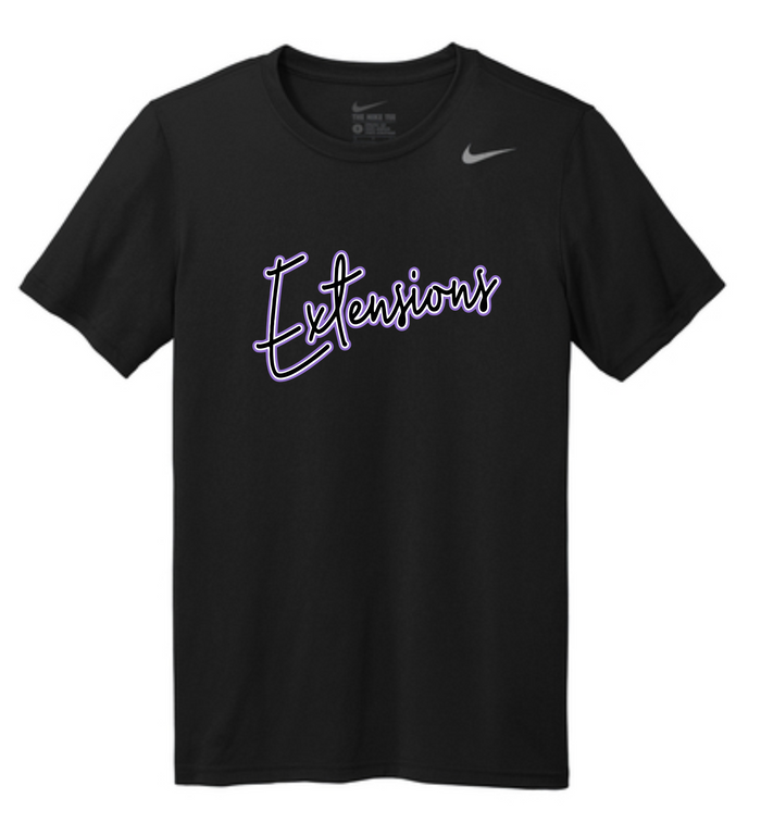 EXTENSIONS SCRIPT BLACK TEE