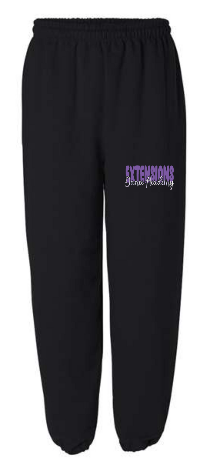 EXTENSIONS PUFF/GLITTER CUFF SWEATPANTS